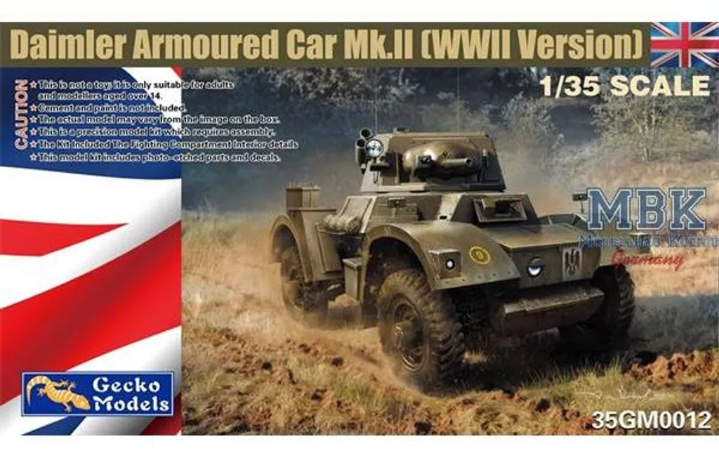 Daimler Mk. II WWII Gecko Models 35GM0012 : Maquette pour Diorama Militaire