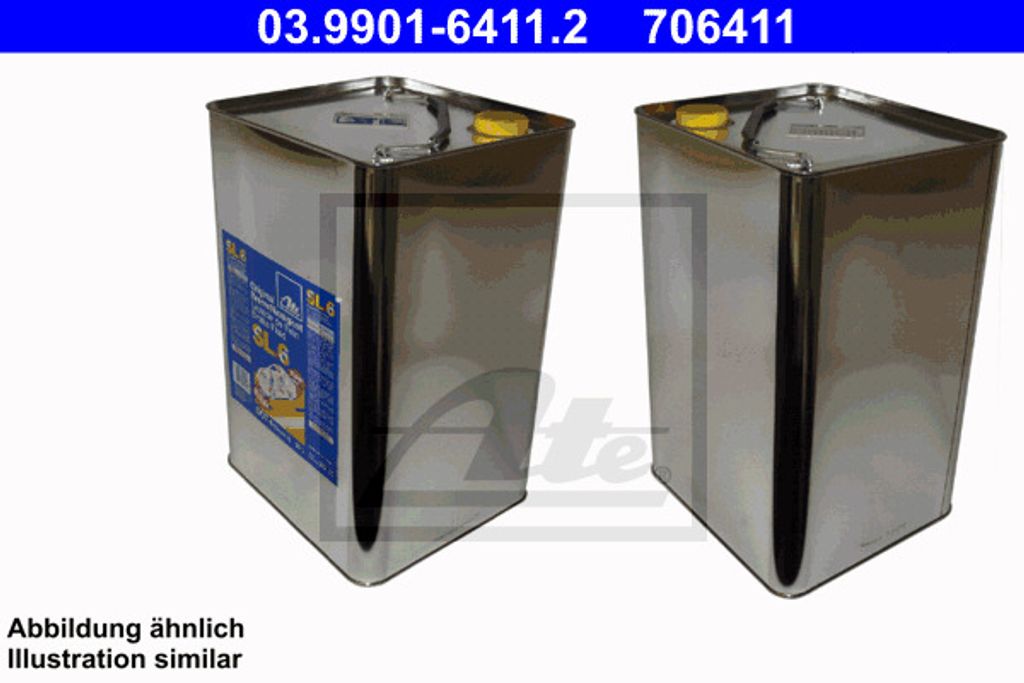 ATE 03.9901-6411.2 DOT 4 Bremsflüssigkeit Brems Flüssigkeit Produktbild 