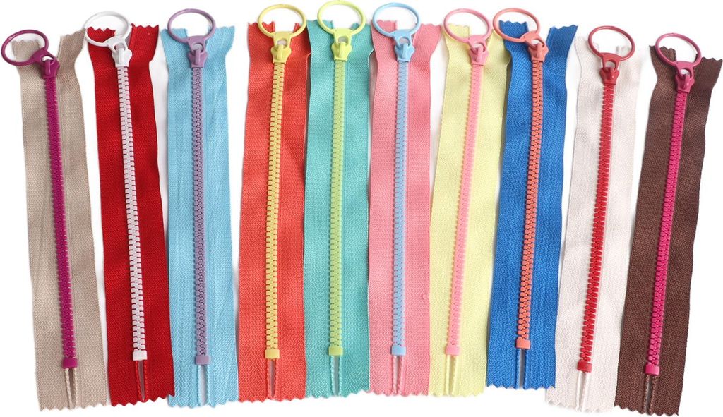 10pcs farbenfrohe Nähen Reißverschluss Mehrzweck -DIY -Werkzeuge für Kleidungsstücke Handwerk