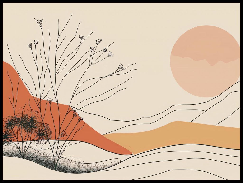 Plakat 100x75cm Wüsten-Düne