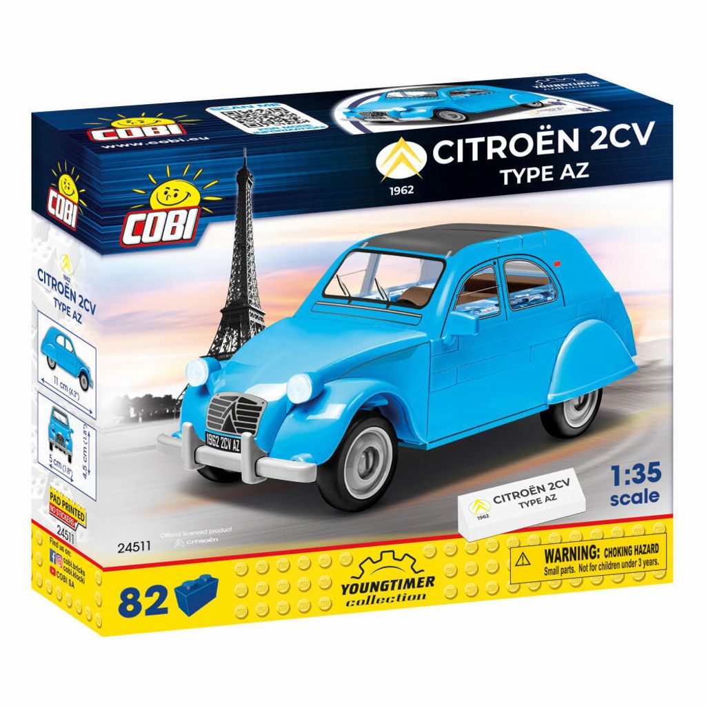 COBI 24511 - CITROËN 2CV Type AZ, 1962 Productafbeelding 