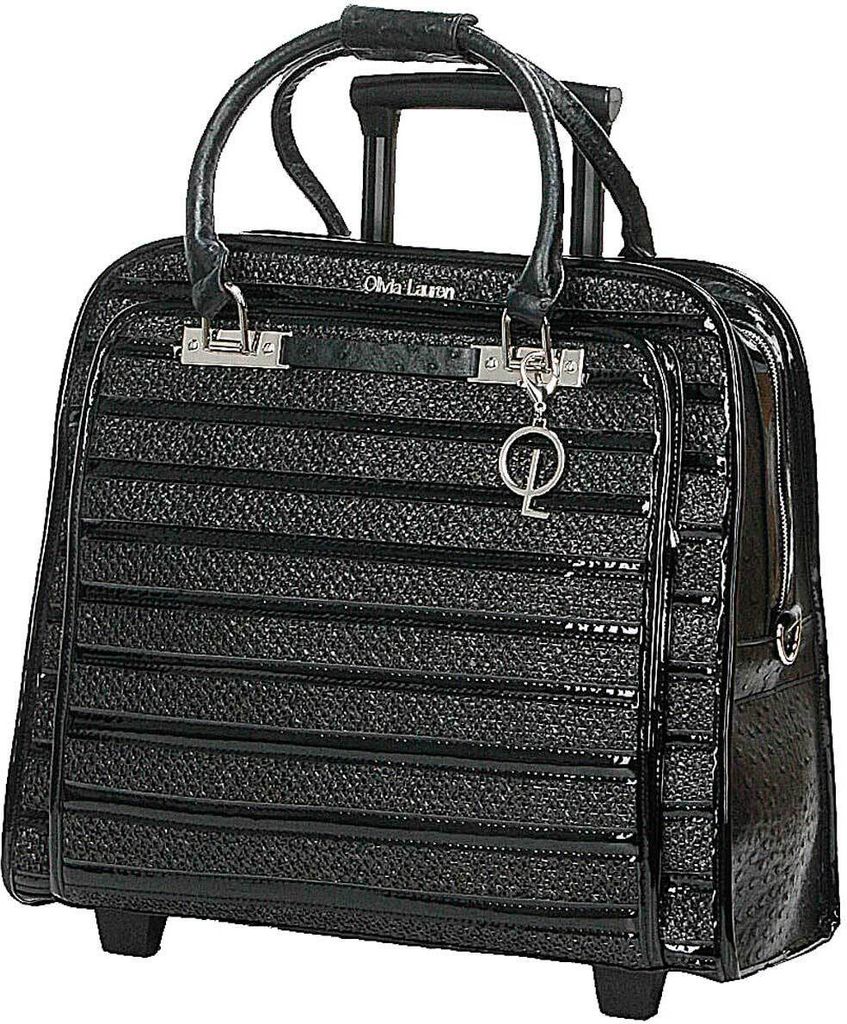 Damen Aktentasche Lehrertasche, Trolley auf Rollen Schwarz Produktbild 