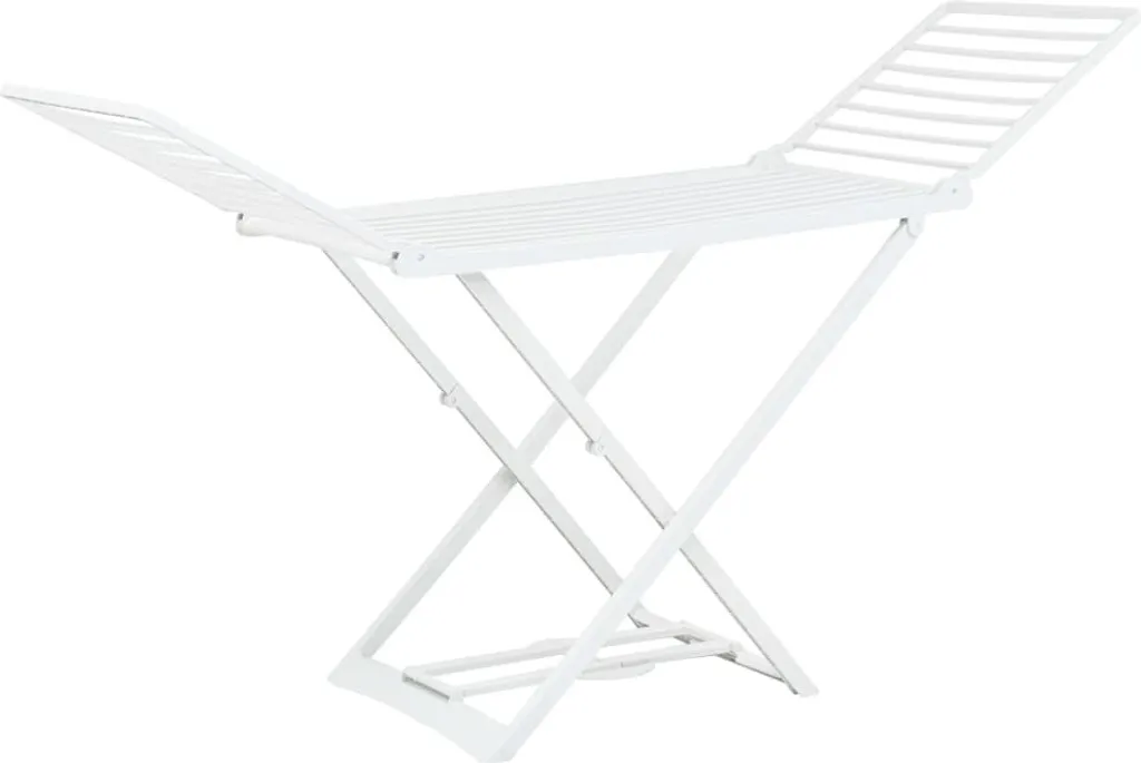 Étendoir à linge pliable blanc d'intérieur format compact 18 mètres - 6