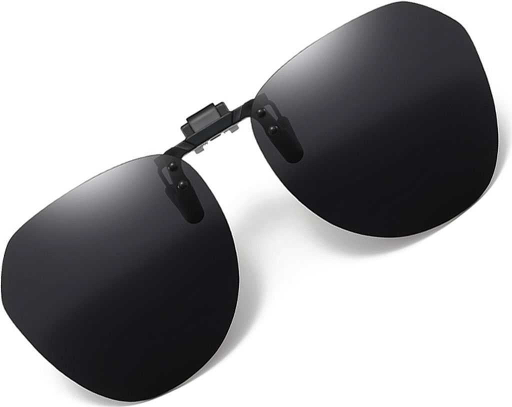 INF Polarisierte Clip-on-Sonnenbrille mit Etui Schwarz Produktbild 