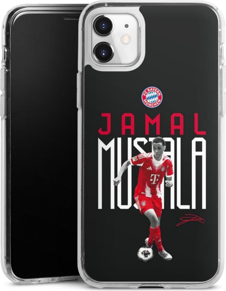 DeinDesign Handyhülle für Apple iPhone 11 Silikon Hülle Case Smartphone Schutzhülle FC Bayern München Offizielles Lizenzprodukt Jamal Musiala