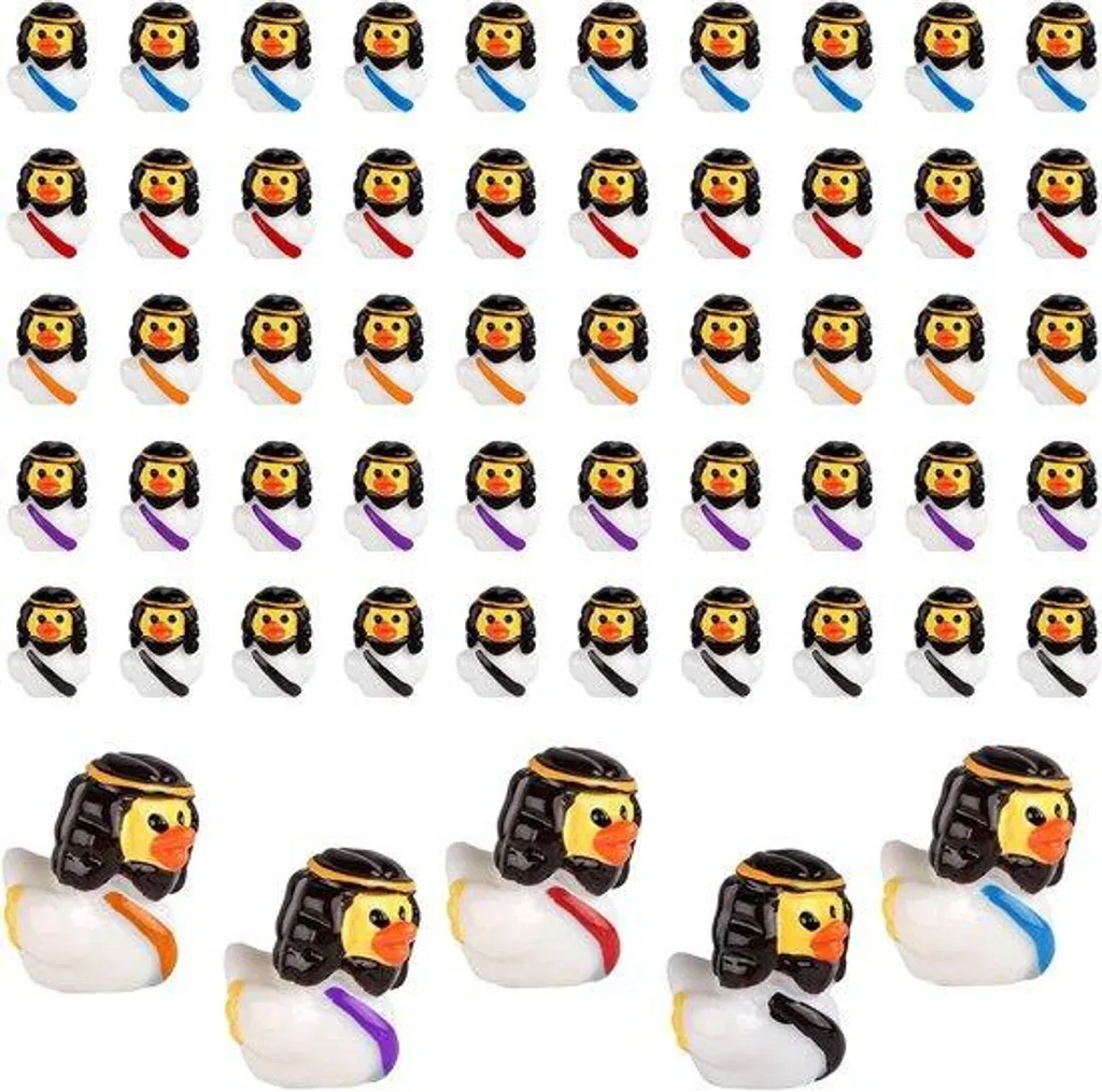 Décoration fête des bougies : 50 canards miniatures pour récompenses école