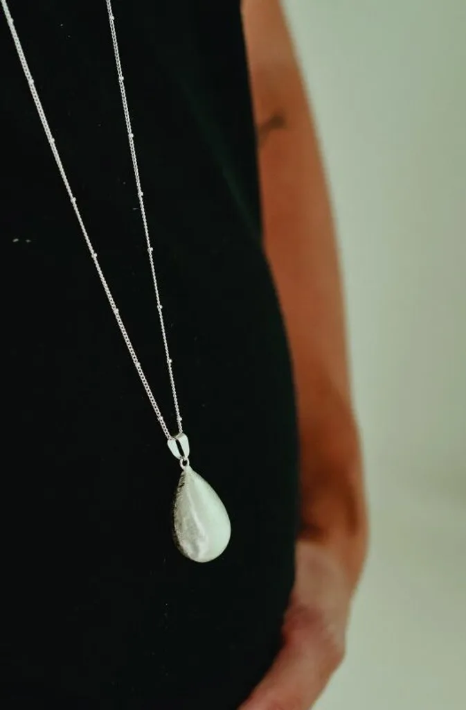 Cloche de maternité DROP SHAPE argent, fini le stress durant la grossesse