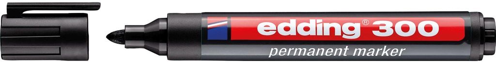edding 300 Permanentmarker schwarz Produktbild 