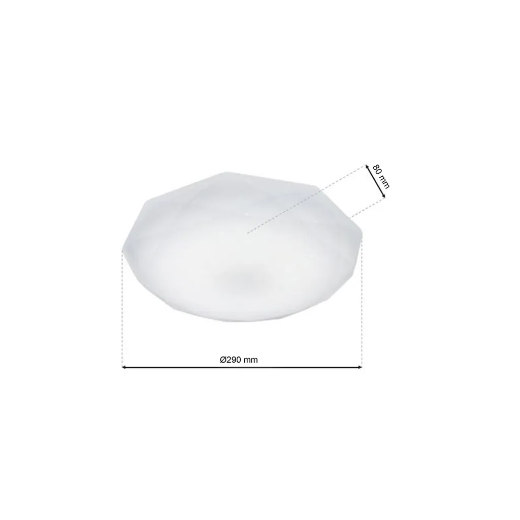 Plafon 1x12W LED HEX EK76188 Milagro - 8