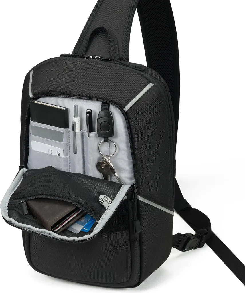 Sac bandoulière vélo Dicota Sling Bag réfléchissant pour vélotaf de nuit - 5