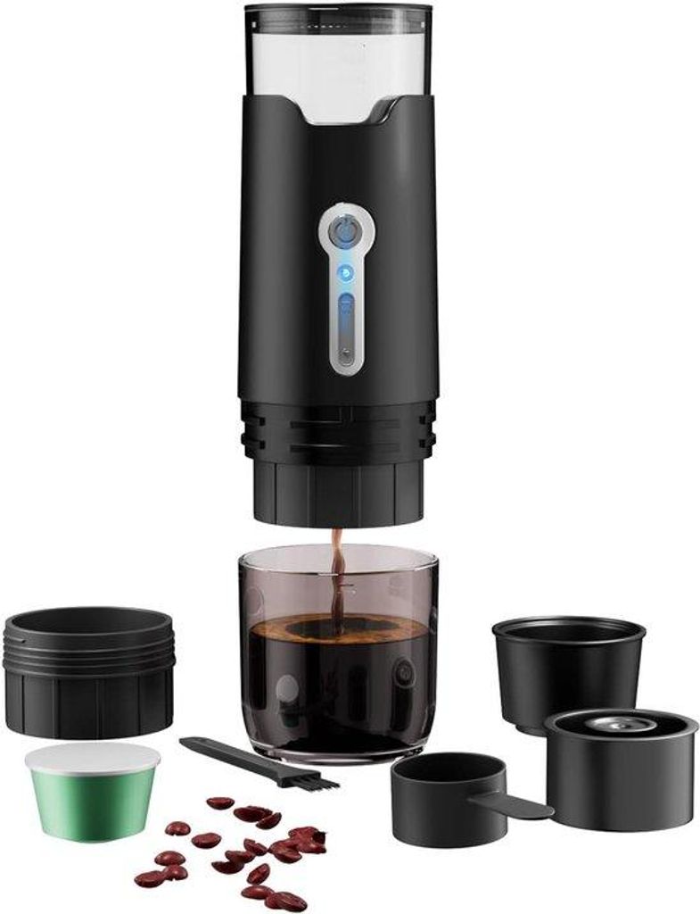 Handzame Kaffeemaschine und Kaffeekocher für unterwegs Handzame Kaffeemaschine, Kaffeekocher für auf der Reise, in der Ferienwohnung, beim Wander...