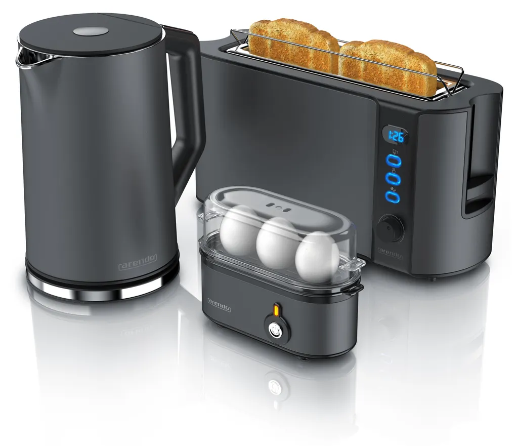 Set Petit-Déjeuner Complet avec Bouilloire Température et Grille-pain