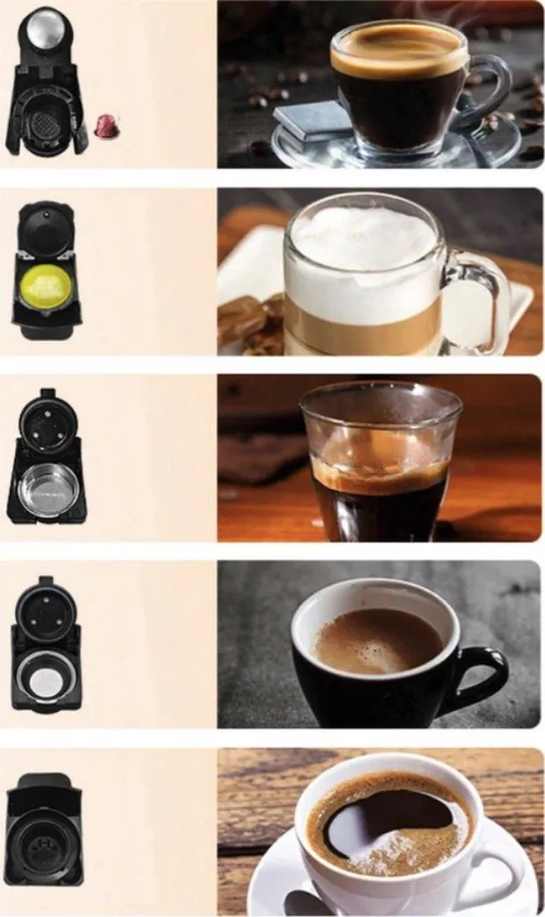 Machine à café polyvalente pour la maison compatible Nespresso et dosette - 3