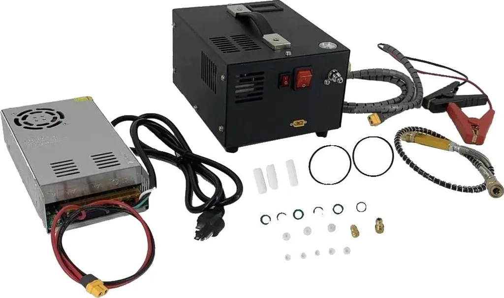 Compresseur PCP 220V pour tir sportif - Recharge haute pression noir