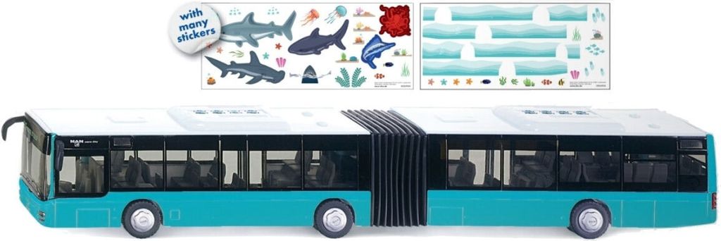 siku 3736, MAN kĺbový autobus, 1:50, Vrátane 2 samolepiek, Obrázok produktu 