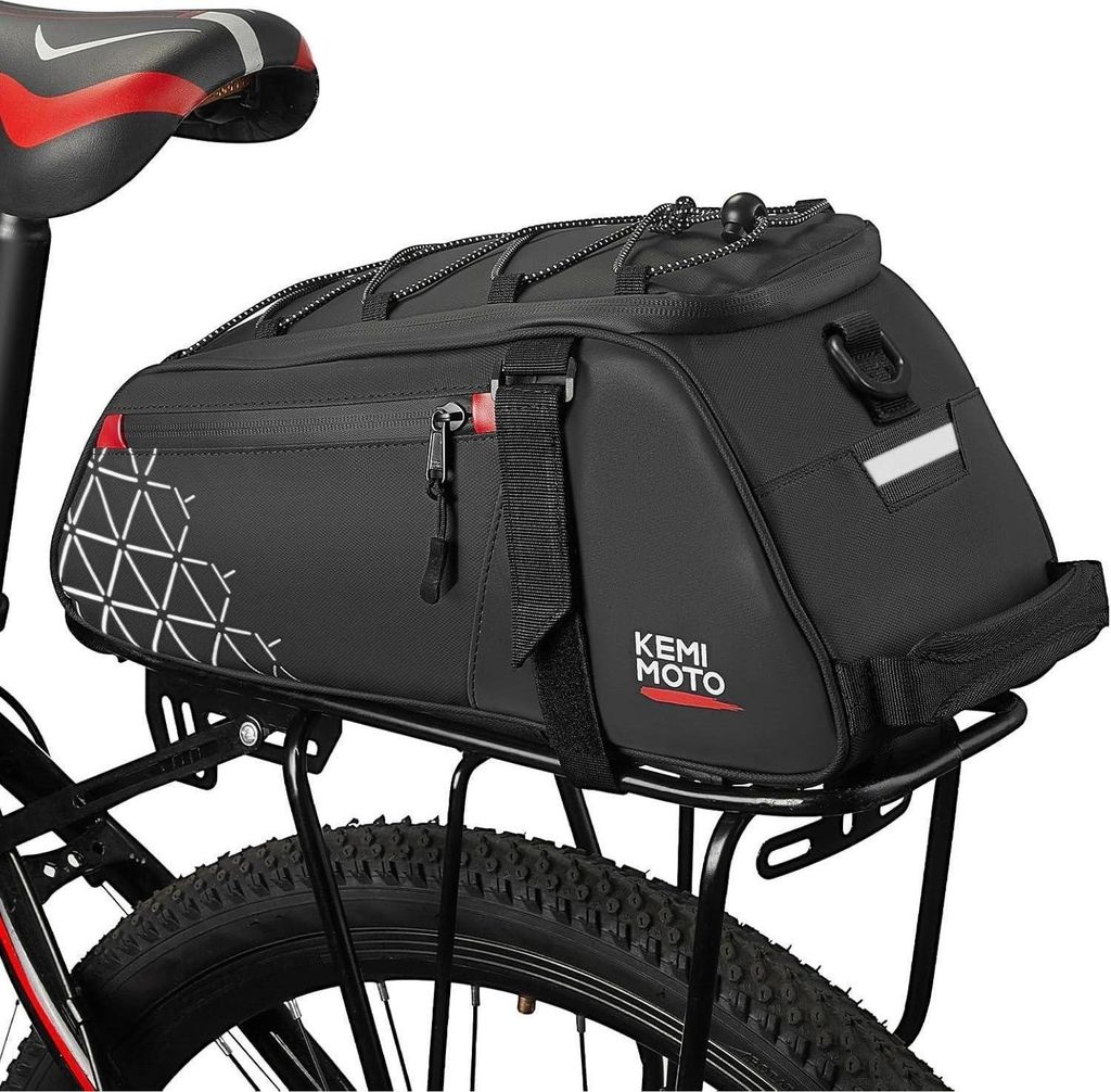 vodotesná taška na bicykel s objemom 8 l - Reflexný pruh - Obrázok produktu 