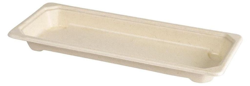 400x DUNI Sushi Box Slim Long Braun