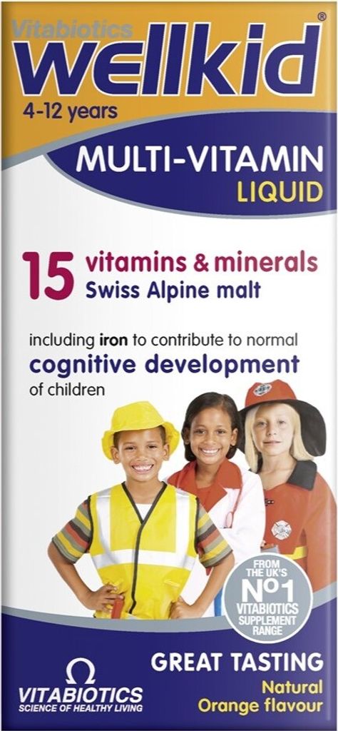 Vitabiotics Wellkid Multi-Vitamin Liquid, 150 ml Produktbild 