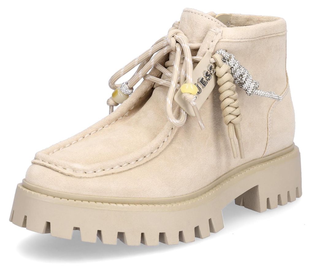 Guess Damen Schnürboot Fardina beige Produktbild 