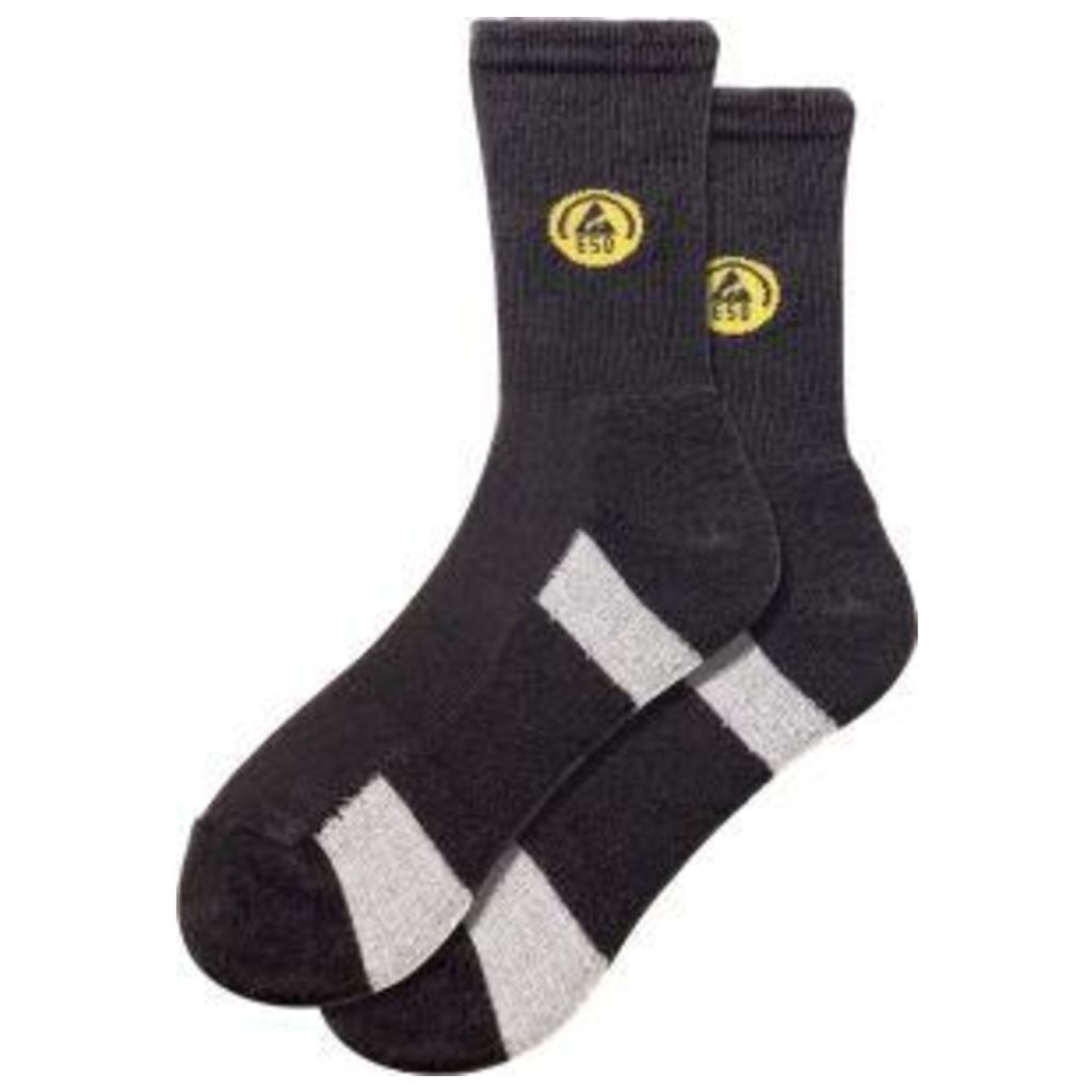 Funktionssocke, ESD, Gr39-41,schw./grau,FORTIS