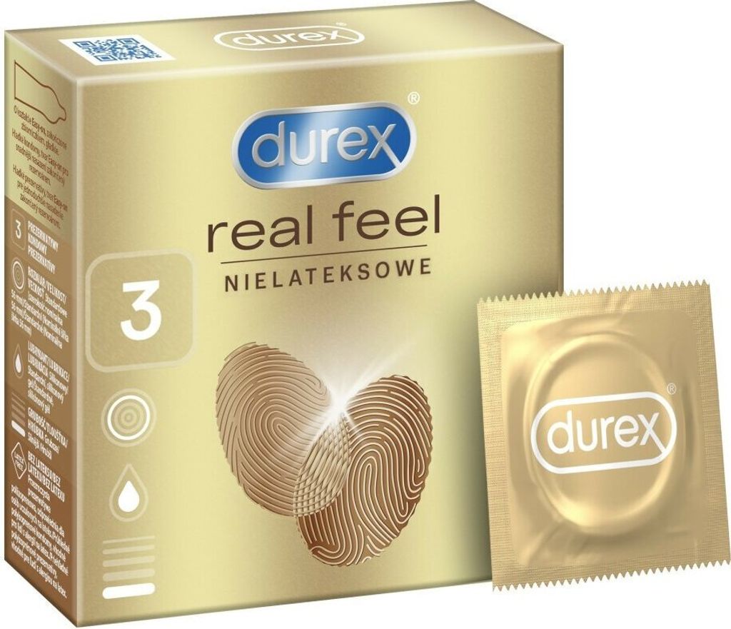 Durex Feel prezerwatywy nielateksowe 3 sztuki Zdjęcie produktu 