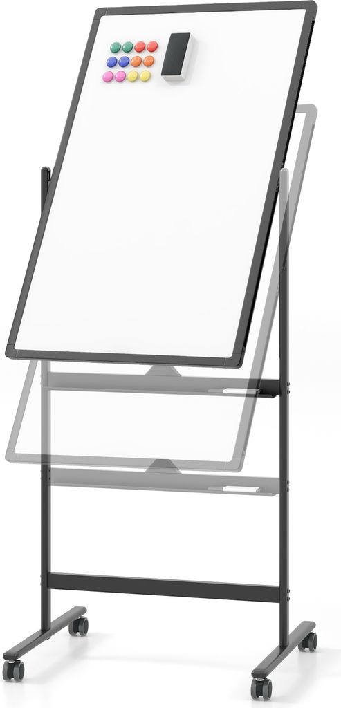 Oboustranná mobilní tabule COSTWAY, 60 x 90 cm, výškově Obrázek produktu 1