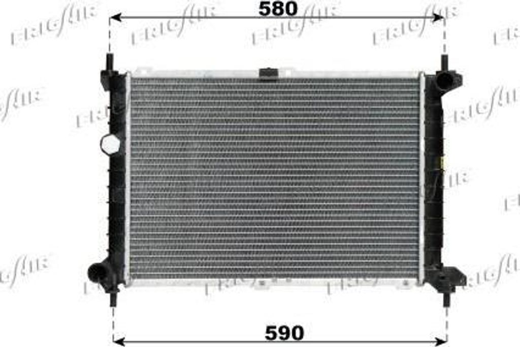 FRIGAIR 0107.2046 Kühler Wasserkühler Motorkühler für OPEL Astra F CC (T92) Astra F Caravan (T92) Astra F Limousine (T92) für VAUXHALL Astra M...