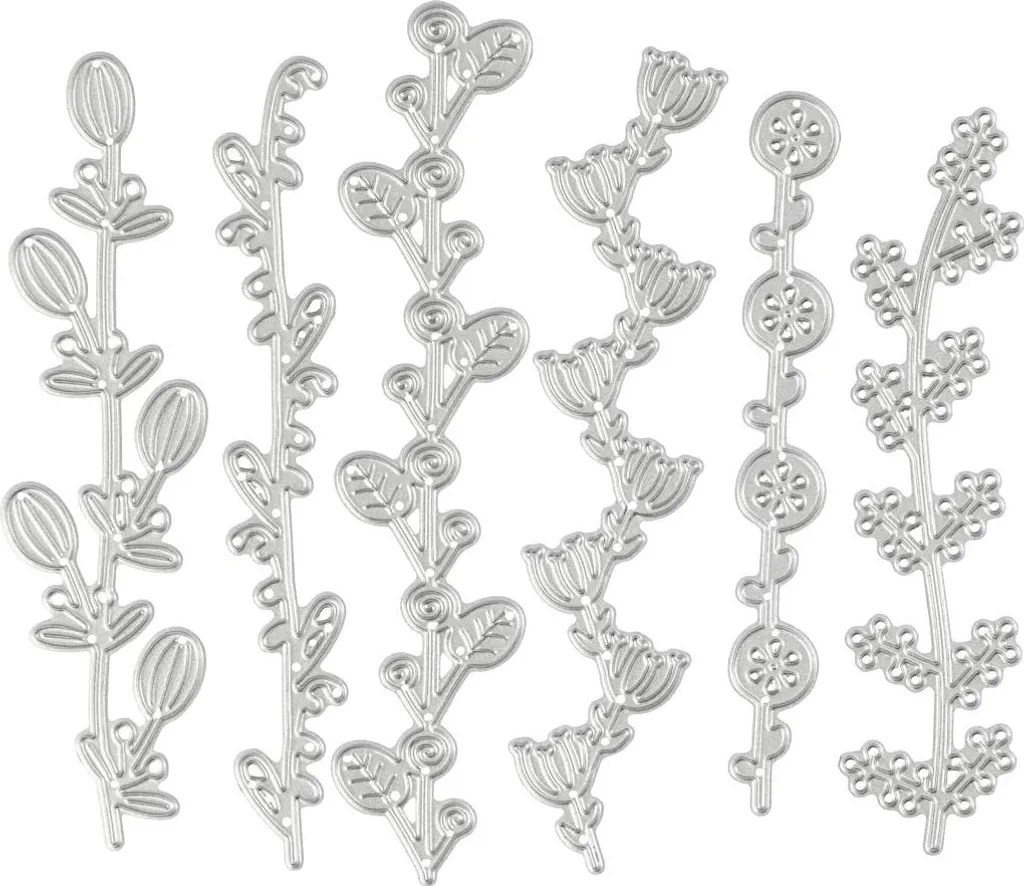 Creativ Company punching stencil ghirlanda di fiori 14,3 cm per il fai da te e lo scrapbooking