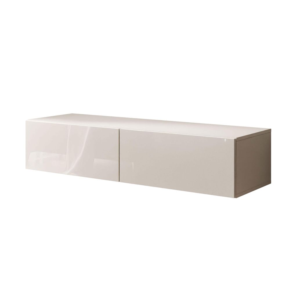 TV-Schrank CARMEN 125, hängend, Kaschmir/glänzender Produktbild 