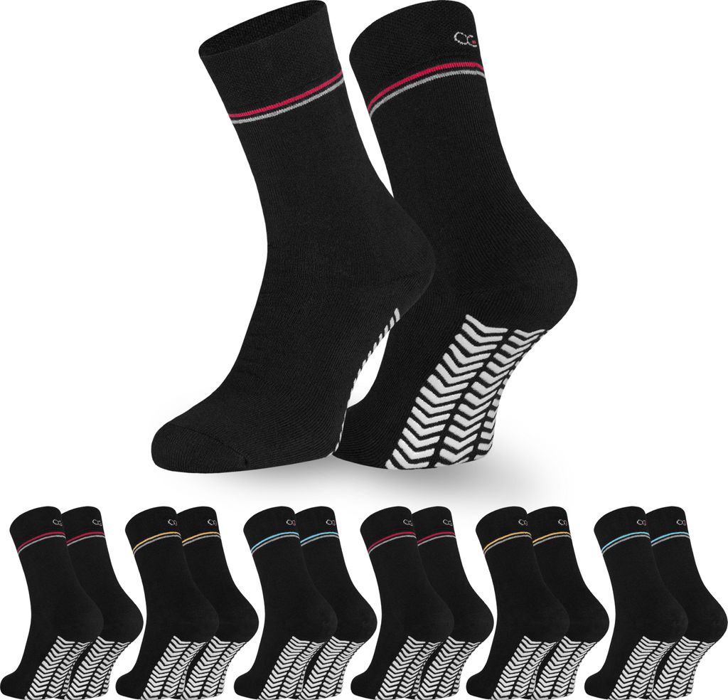 OCERA 6 Paar Thermo Stoppersocken mit ABS - Anti Produktbild 