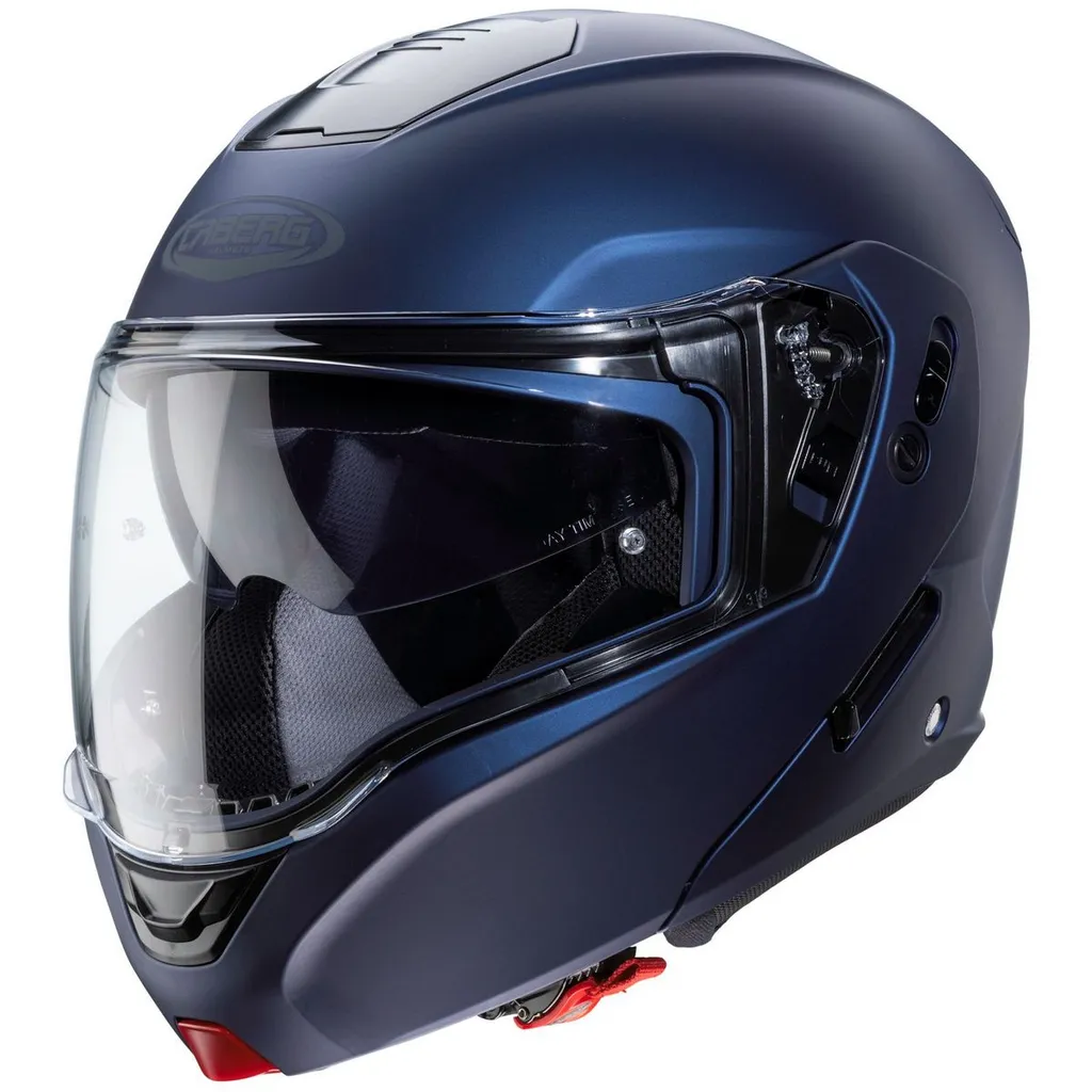 Casque modulable Caberg Horus bleu mat taille Yama-XL pour motard