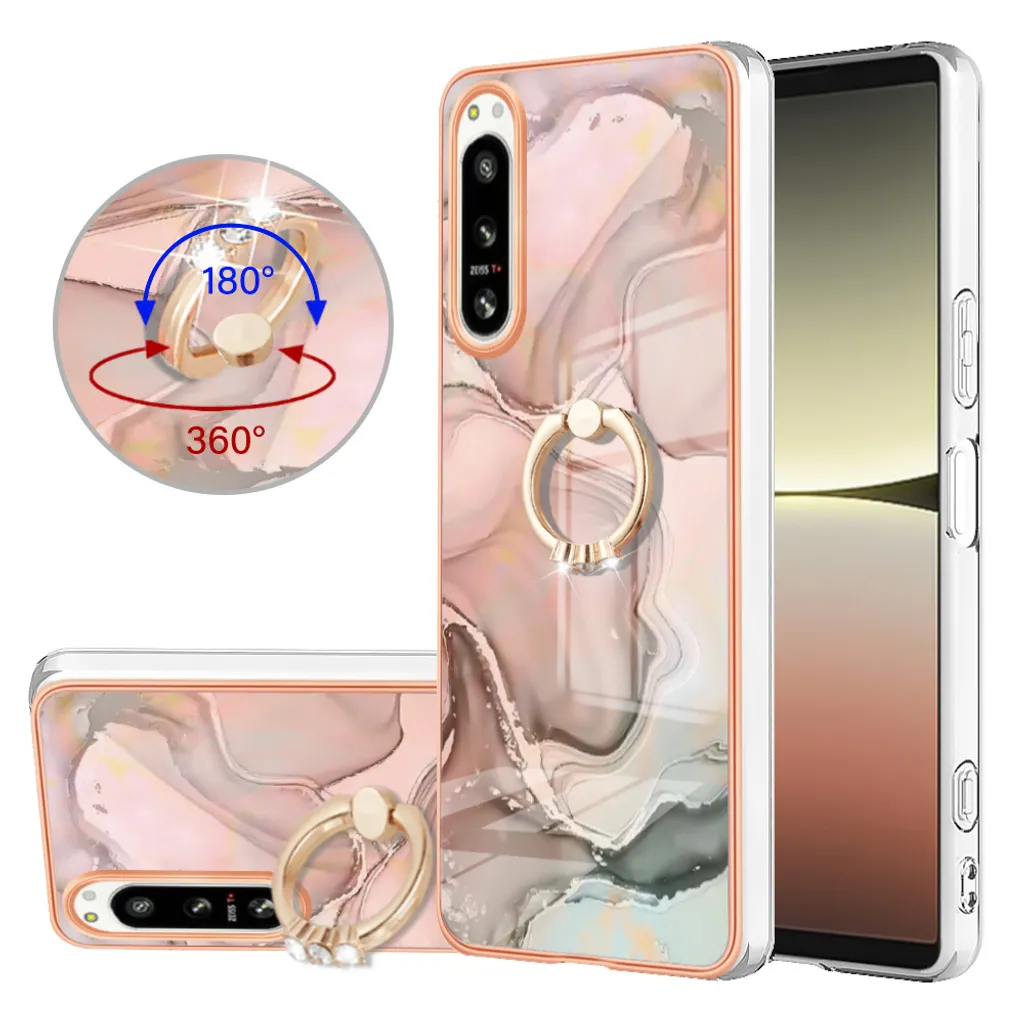 Custodia Sony Xperia 5 IV Crème - Silicone Soft Touch con Anello