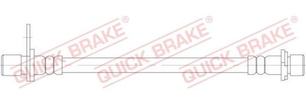QUICK BRAKE 25.071 Bremsschlauch OE 9094702E31 kompatibel mit Auris, Prius, Corolla
