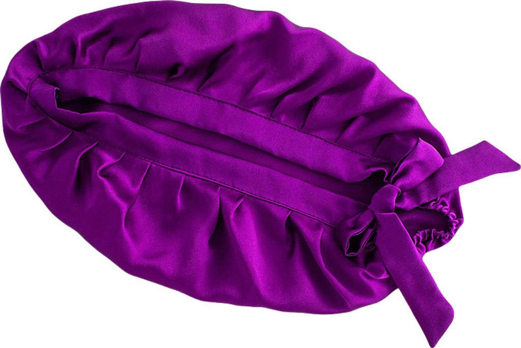 INF Bonnet de nuit en soie de mûrier 16 Momme Violet Image du produit 