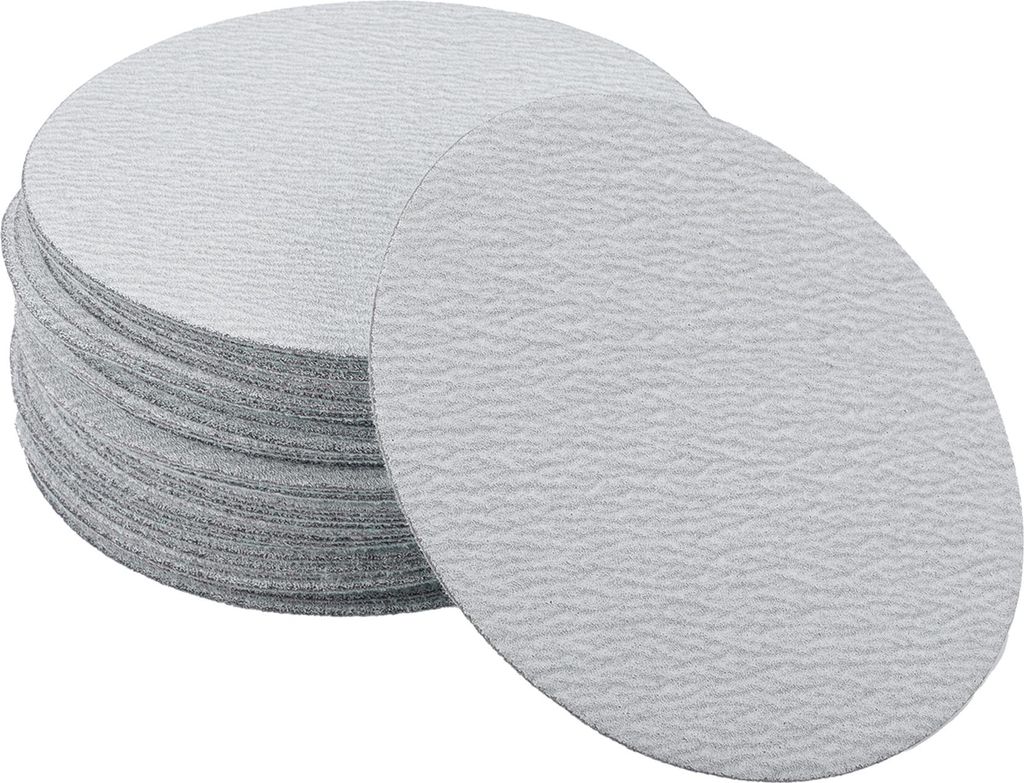 Schleifpapier Klett- und Schleifblätter 4,92 Zoll x 4,92 Zoll Grau 50 Stück P150 Rundflocken Effizientes Schleifen und Polieren