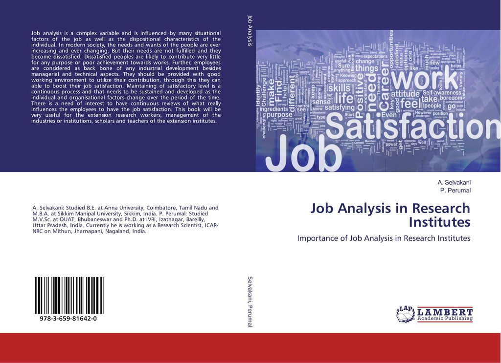 Job Analysis in Research Institutes