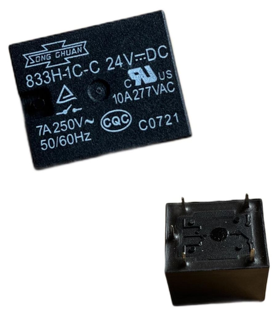 833H-1C-C24VDC Song Chuan Allzweckrelais 24Vdc 10A  SPDT Produktbild 