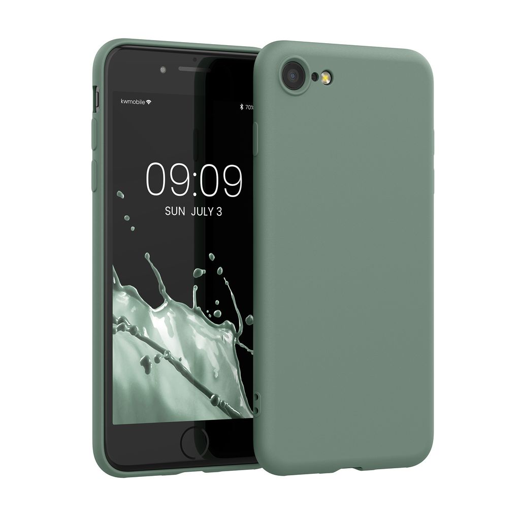 kwmobile Handyhülle für iPhone SE 2022 Hülle / iPhone SE 2020 / iPhone 8 / iPhone 7, für iPhone SE Hülle - Schutzhülle für kabelloses Laden ...