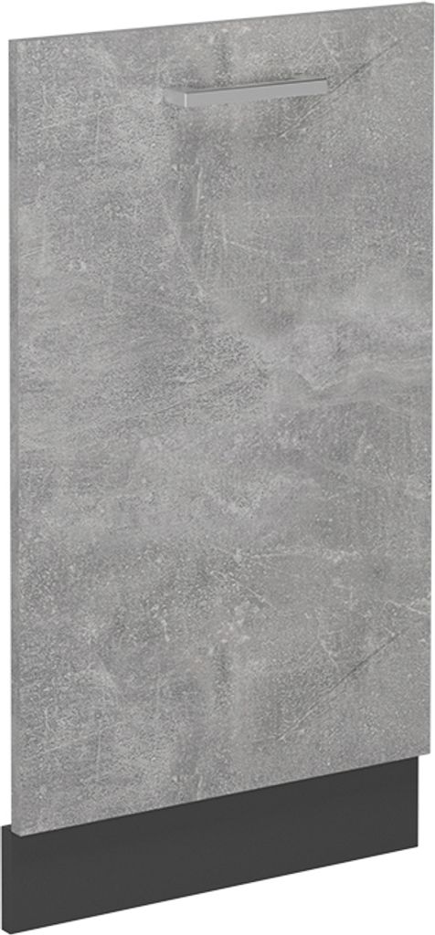 Vicco Geschirrspülblende R-Line, 45 cm ohne Arbeitsplatte, Beton/Anthrazit