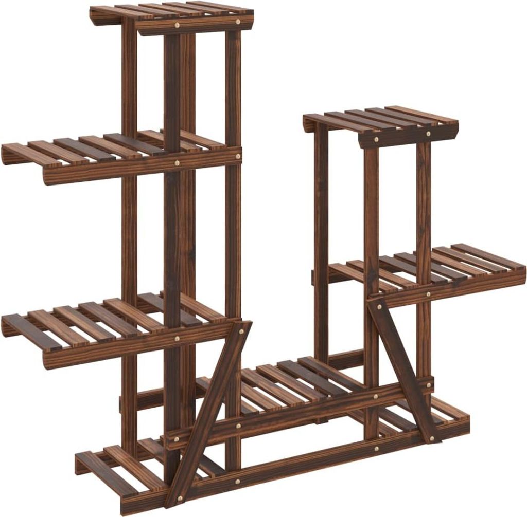 vidaXL Blumenständer 95x25x96 cm Massivholz Tanne