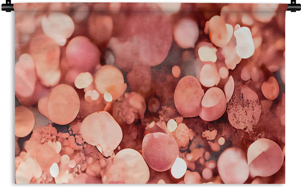 MuchoWow Wandteppich Wandbehang Abstrakt - Glitzer - Rosa - Luxus 60x40 cm Tapisserie Dekoration Wandtuch - Wanddekorationen