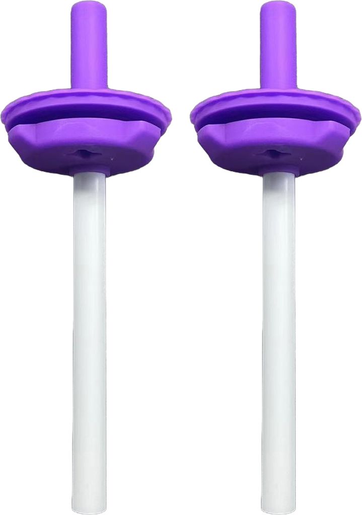 2 Stück flexibler Strohhalm für Owala-Kinderwasserflasche 12/15 oz BPA-freier Silikondeckel Strohhalmzubehör mit floralen Spitzenrändern Ersatz...
