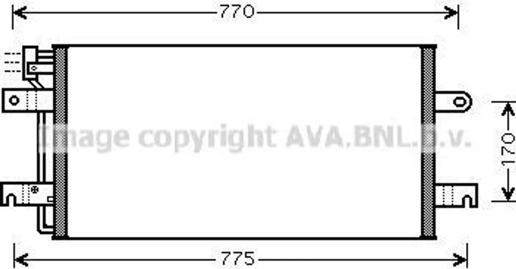 Condenseur de climatisation PRASCO VN5197 pour T4 OE 701820413K