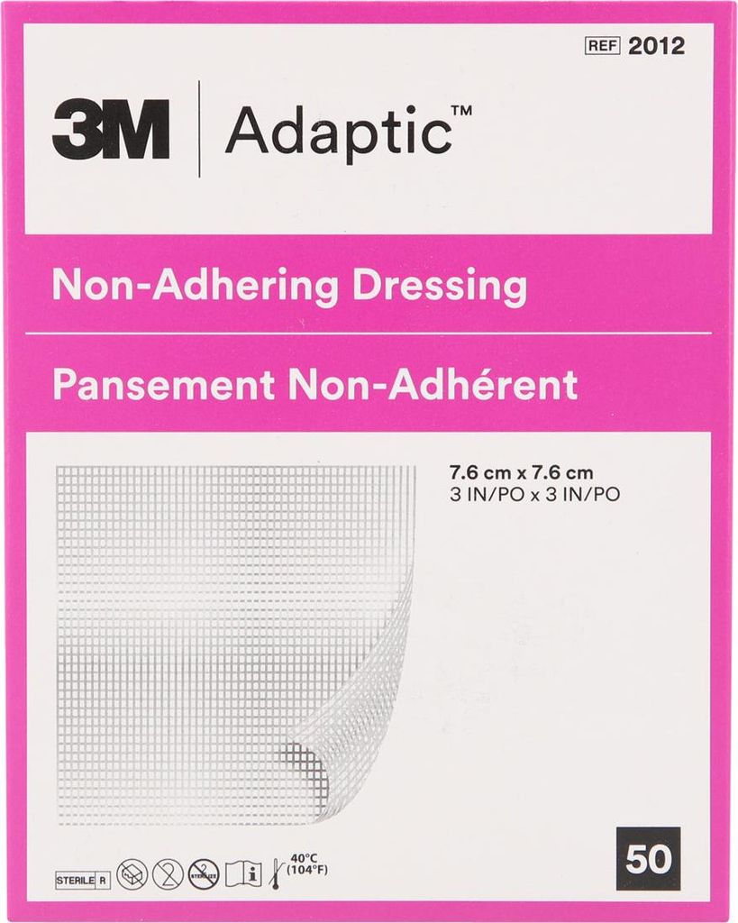 Adaptic 7,6x7,6 cm feuchte Wundauflage 3M 2012 50 St Produktbild 