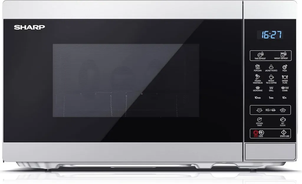 Four micro-ondes avec gril Sharp 20 l Blanc Pose Libre Design Moderne