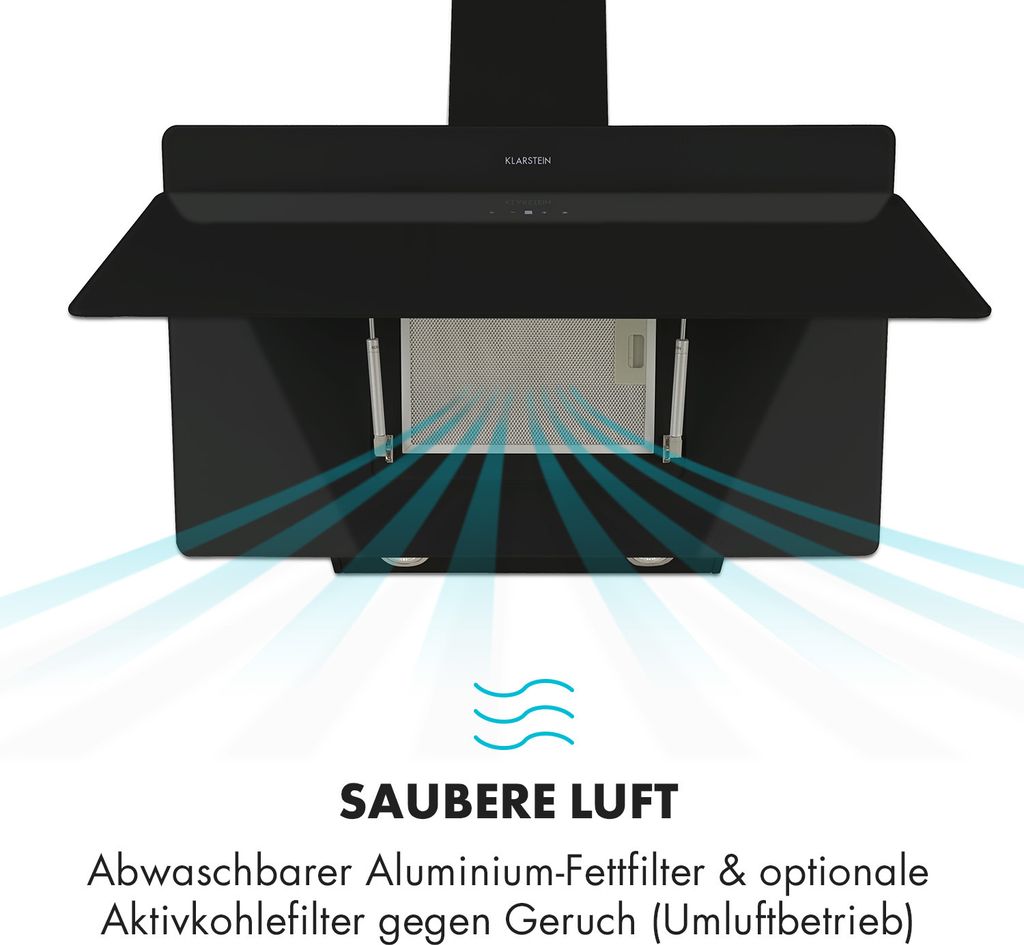 Klarstein Dunstabzugshaube, Abzugshaube Kopffrei, Leiser Produktbild 6