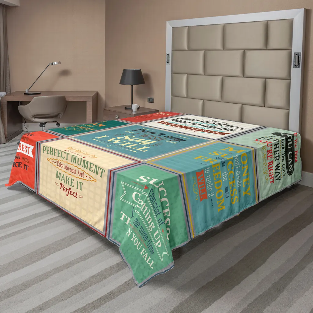Lenzuolo Artistico ABAKUHAUS 275x260cm Proverbi e Arte Beige