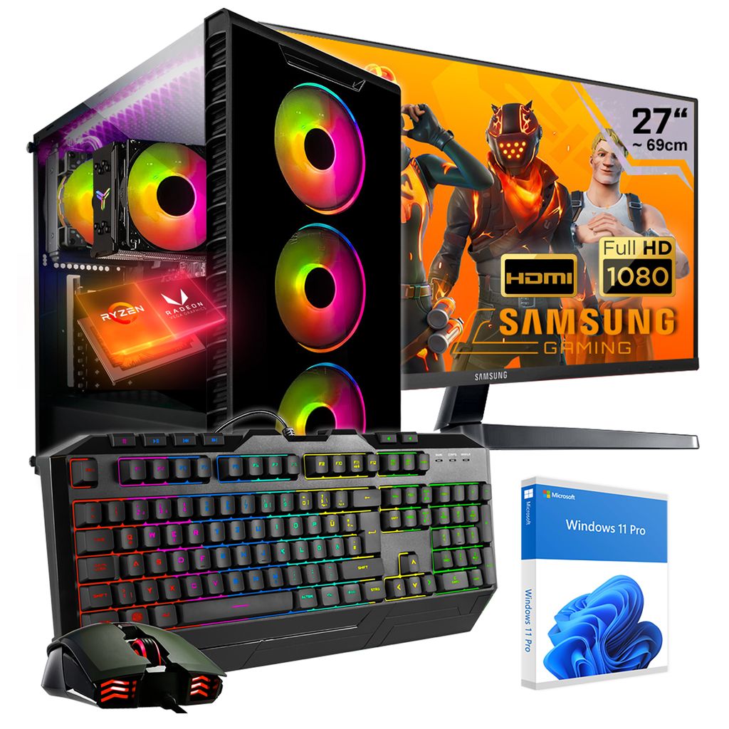 Kraftpc Gaming Pc Komplett Set Amd Ryzen Kaufland De