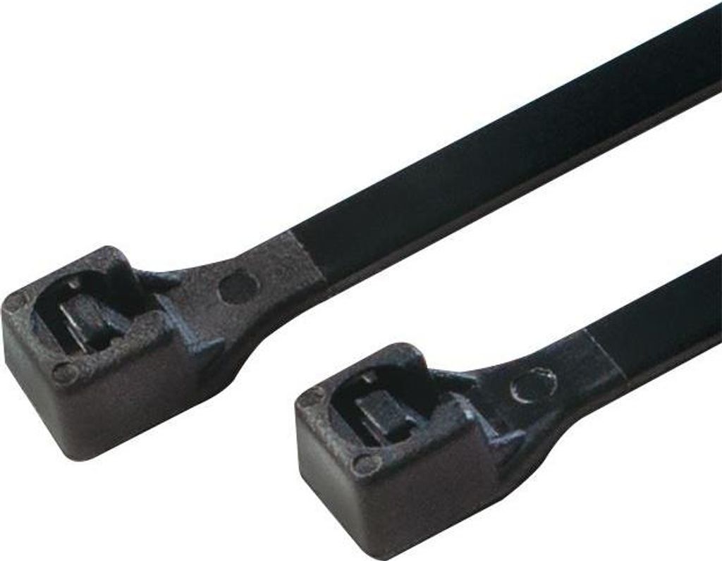 LogiLink Kabelbinder schwarz 200 x 25 mm (100 Stück)
