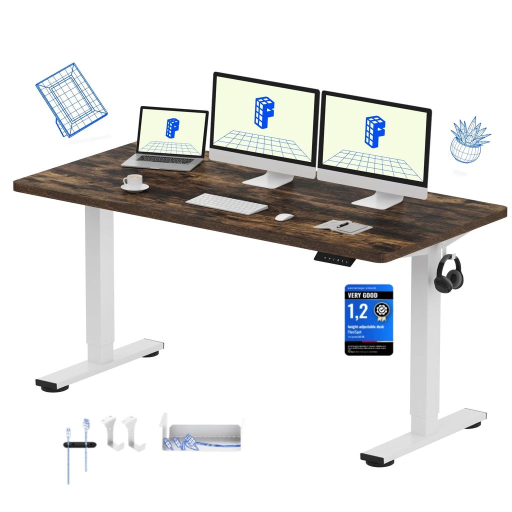 FLEXISPOT EN1 Výškově nastavitelný stůl 160 x 80 cm, Obrázek produktu 